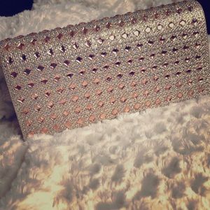 Rose Gold Jeweled Clutch